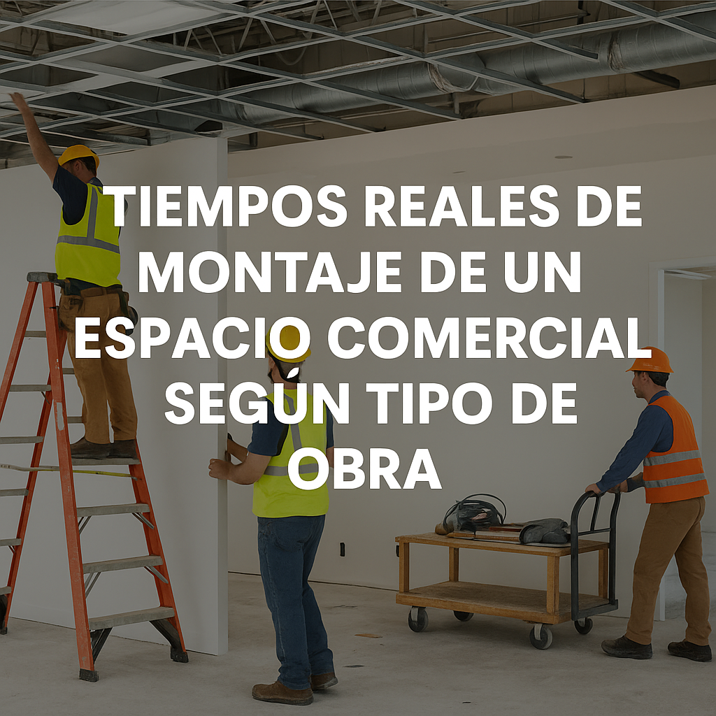cuanto se tarda en montar un espacio comercial